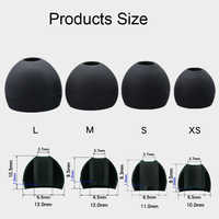 Bouchons d'oreille en silicone de remplacement Embouts en silicone pour écouteurs Intra-auriculaires Embouts pour écouteurs