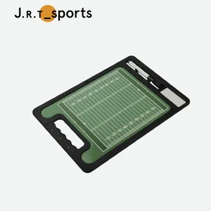 Custom טקטיקות לוח ירוק ושחור Tpe כדורגל אימון לוח עם מסך גמיש