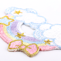 Pas de minimum brodé arc-en-ciel nuage étoile arc Patch pour vêtements pour enfants personnalisation de patch mignon