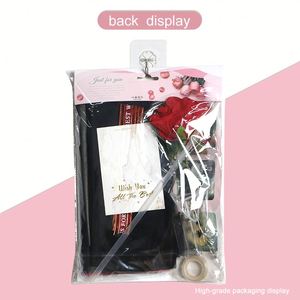 Custom Led Luminous Bobo Balloon Rose Bouquet Helio Rosa Globos San Valentin Set Flores decorativas para San Valentín Caja de regalo - Product Image 6