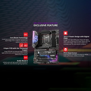 Tarjeta Madre MSI MPG Z590 Gaming Edge WiFi para Juegos, con Iluminación RGB Mystic Light, Wi-Fi 6E, Socket LGA 1200, DDR4, SSD, Usada - Product Image 4