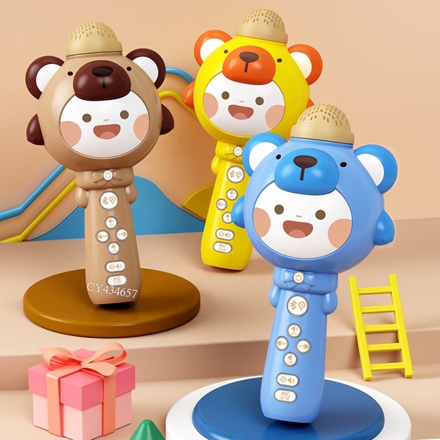 Intelligent Early Educational Toys Lovely Multi-Functional Microphone With WIFI Light Sound Effect Music Story Baby Toys