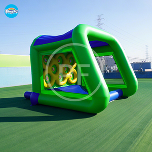 Comercial PVC inflable juego interactivo adultos deporte inflable IPS deporte tiro fútbol juego - Product Image 3