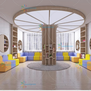 Chiquitos Niños Esperando Sofá Modular Diversión Madre e hijo Habitación Tarjeta de recepción Asiento Clase de entrenamiento Padres Área de descanso Centro comercial - Product Image 4
