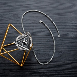 Collar <span class=keywords><strong>de</strong></span> <span class=keywords><strong>Ojo</strong></span> <span class=keywords><strong>de</strong></span> <span class=keywords><strong>Horus</strong></span> <span class=keywords><strong>de</strong></span> acero inoxidable, <span class=keywords><strong>colgante</strong></span> <span class=keywords><strong>de</strong></span> joyería Retro - Product Image 5