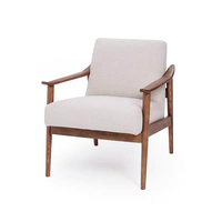 Chaise d'appoint moderne en velours vert Meubles de salon Fauteuil l Canapé simple en bois Chaise de détente nordique