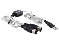 Konverter Antarmuka Kabel USB ke Midi untuk Keyboard Piano Musik, PC, Laptop