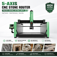 Machine de gravure automatique à 5 axes multi-angles pour la sculpture 3D sur marbre, granit et pierre