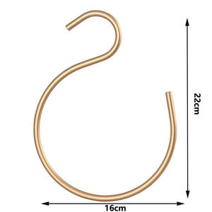 Luxury Golden Aluminium Scarf <b>Hanger</b> – Stylish <b>Space</b>-<b>Saving</b> Clothes & Accessory Organizer for Home, Closet, Wardrobe Use - Product Image 4