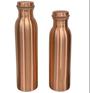 Venta al por mayor avanzada a prueba de fugas 100% botella de agua Ayurvédica de cobre botella de agua potable de la India vasos de plástico - Product Image 4