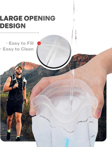 Bolsa de Hidratación Deportiva Plegable de TPU de 1.5L 2L 3L, a Prueba de Fugas, para Exteriores, con Cubierta Impermeable para Camping - Product Image 2