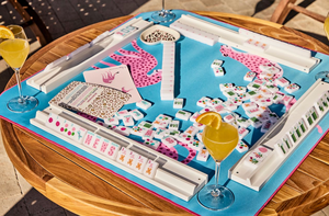 Set Ubin Mahjong Mewah 160 Buah Safari Musim Semi - Bahan Akrilik Putih Cerah untuk Pesta atau Set Permainan Hadiah - Product Image 3