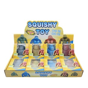 Juguete Blandito de Gorila GL, Squishies No Tóxicos con Caja Expositora, Juguetes Sensoriales Blandos para Niños, Antiestrés, Mono <span class=keywords><strong>El</strong></span>ástico - Product Image 3