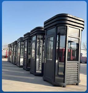 Postazione <span class=keywords><strong>di</strong></span> Sicurezza Mobile Contemporanea in Acciaio per Esterni, Cabina <span class=keywords><strong>di</strong></span> <span class=keywords><strong>Guardia</strong></span> Comunitaria, Stazione <span class=keywords><strong>di</strong></span> Servizio per la Sicurezza Domestica a Pagamento - Product Image 4