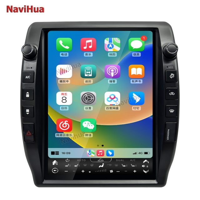 Navihua 13" Multimedia Android Car Radio Auto Carplay Head Unit Monitor Navigation with Carpaly for Toyota Tacoma 2005 2015