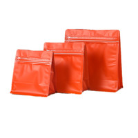 Sac à fermeture éclair personnalisé avec logo, qualité alimentaire, trou de suspension, fond plat, soufflet, impression sérigraphique, couleur personnalisée, épaisseur personnalisée