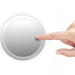 Miroir de maquillage LED rond portable mini avec chargement USB, fixation magnétique, gradation progressive - Product Image 5