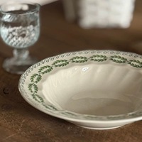 Stoneage Vintage Britische Hochwertige Vanillefarbene Frühstücksteller mit Blumenmuster Porzellan-Teller Salatschüssel