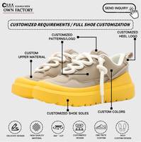 Sneakers jaunes personnalisées pour hommes, design logo, baskets basses pour hommes, chaussures de sport personnalisées, chaussures de course et de marche pour hommes