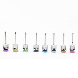 Juego de destornilladores para implantes dentales, varios colores, kit de herramientas manuales para restauración dental - Product Image 1