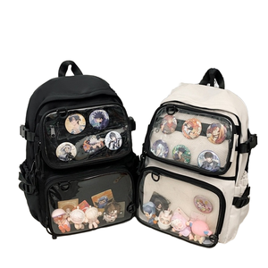 Wholesale Nylon <b>Student</b> <b>Backpack</b> with Air Cushion Belt Ergonomic Design Zipper Closure Lightweight Durable School Bag - Product Image 1