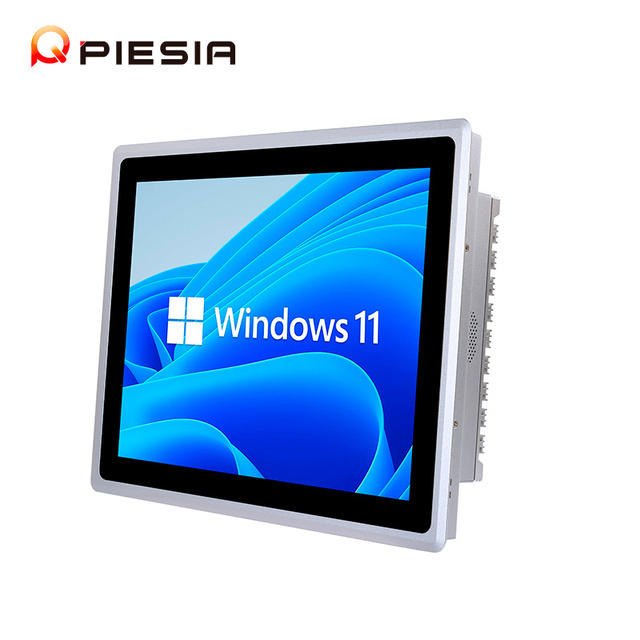 Piesia 15 15.6 Inch All in One Capacitive Touch Screen Embedded Computer Tablet PC IP65 Waterproof Fanless Industrial Panel PC