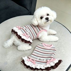 Vestido a Rayas para Mascotas, Ropa Delgada para las Cuatro Estaciones, Traje Antidesprendimiento de Pelo para Gatitos, Teddy, Bichón, <span class=keywords><strong>Yorkshire</strong></span> - Product Image 6