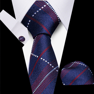 Ensemble <span class=keywords><strong>cravate</strong></span> homme <span class=keywords><strong>bordeaux</strong></span> en <span class=keywords><strong>soie</strong></span> à motif floral rouge pour mariage et fête, avec pochette <span class=keywords><strong>de</strong></span> costume et boutons <span class=keywords><strong>de</strong></span> manchette - Product Image 6