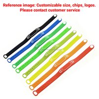 Bracelet intelligent programmable NFC, bracelet réglable, bracelet RFID intelligent, bracelet en silicone d'usine, bracelet personnalisé 13,56 MHz, taille personnalisée