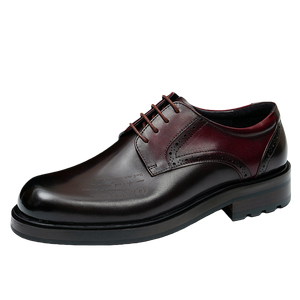 Chaussures en cuir faites à la main en cuir de vachette de première qualité Chaussures habillées pour hommes en cuir véritable multicolores Chaussures Derby pour hommes - Product Image 6