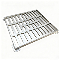 Grilles de drainage industrielles en fonte ductile, carrées sur mesure, HTS HTS-1124, fourniture directe usine