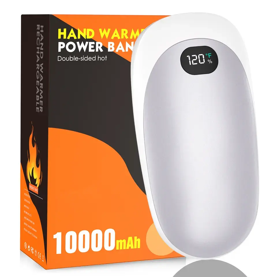 Calentador de manos recargable por USB de precio barato de alta calidad calentadores de manos eléctricos reutilizables con Banco de energía móvil
