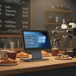 Systèmes de point de vente tout-en-un Android/Win10/11/Linux de 15,6 pouces, minces, pour les marchés américains et européens - Product Image 1