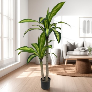 Material de seda espacial de hierro brasileño 120cm bonsái verde Artificial árbol sintético planta de imitación para decoración de hogar u oficina - Product Image 1