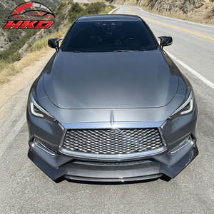 เหมาะสำหรับ INFINITI Q60 V37 2017-2022 RS JDM สไตล์ลิ้นกันชนหน้าลายคาร์บอนไฟเบอร์ - Product Image 2