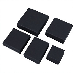 Logo Print Luxury Paper Square Box Embossing Rigid <b>Boxes</b> Handmade Jewelry Box for <b>Earring</b> Wholesale Necklace - Product Image 4