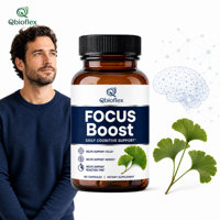 Capsules Qbioflex pour la concentration cérébrale, certifiées GMP, directement de l'usine, pour un soutien cognitif quotidien, complément stimulant la concentration pour femmes et hommes