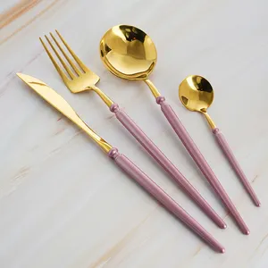 cutlery sets luxury high quality stainless steel t of new materials good price cutlery silver set brass cutlery set