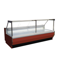 Vitrine Réfrigérée Commerciale à Air Chaud pour Viande, Contrôle Numérique de la Température, Dégivrage Automatique, Idéale pour Supermarchés et Charcuteries