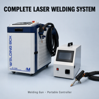 Machine de soudage laser portable à fibre 1500W 2000W 3000W 4-en-1 : soudeuse, découpeuse et décapante de rouille pour métaux