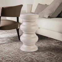 Meubles de café, table basse minimaliste, table d'appoint moderne avec revêtement en poudre, forme spirale, meubles de salon en métal