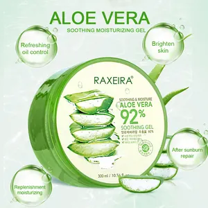 Toplu organik nemlendirici ve besleyici Aloe Vera yatıştırıcı jel akne için fabrika fiyat Aloe Vera özü yüz kremi