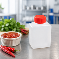 Botella de Plástico Cilíndrica de 30 ml, Grado Alimenticio, con Tapa de Rosca, para Salsas y Condimentos, Envase para Muestras de Líquidos