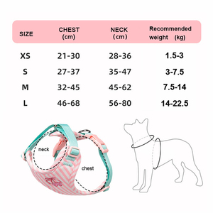 New Pet Dog <strong>Harness</strong> with Leashes Outdoor Walking <strong>Cat</strong> Puppy Pet Accessories Adjustable Striped Dog <strong>Harness</strong> Leash Set - Product Image 5