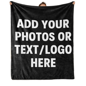 ผ้าห่มแฟลนเนลสั่งทำพิเศษสำหรับเด็ก ผู้ใหญ่ และทารก พิมพ์ลายภาพถ่ายแบบซับลิเมชั่น ผ้าห่มแบบสั่งทำส่วนตัว - Product Image 1