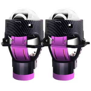 Vietnam USA Hot Sale 3 Inch L70 Bi LED Laser <b>Projector</b> Lens Headlight 54w 72w Carbon Fiber Shroud High Quality Automotive <b>Lights</b> - Product Image 2