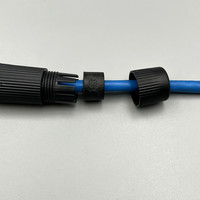 Conector de Cable de red Ethernet IP67 a prueba de agua RJ45, adaptador de acoplador Lan para exteriores de doble cabezal hembra para acoplador Cat5e Cat6 Rj45