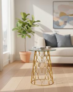 โต๊ะคอนโซลอะลูมิเนียมสไตล์ร่วมสมัย ทันสมัย ทนทาน ทำความสะอาดง่าย เฟอร์นิเจอร์บ้าน ห้องนั่งเล่น ห้องนอน โรงแรม ห้องรับรอง สำหรับใช้งานเชิงพาณิชย์ - Product Image 2