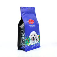 Sacs d'emballage à fond plat à fermeture éclair imprimés sur mesure à 8 soudures latérales pour aliments pour animaux de compagnie, sacs de 5 lb pour nourriture pour chiens Pedigree