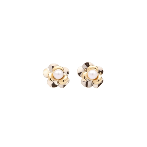Boucles d'oreilles en perles, acier inoxydable 316L, placage or PVD, résistantes et durables, pour femmes. - Product Image 2